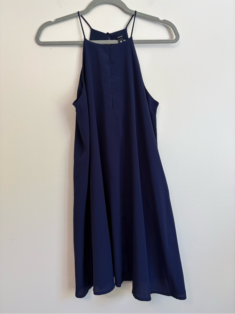 Lord & Taylor Design Lab Swing Navy Halter Mini Dress Sz S - Picture 1 of 9